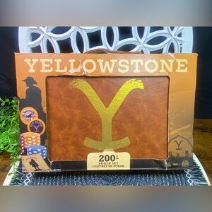 NIB Yellowstone‎ Gold and Brown Poker Set